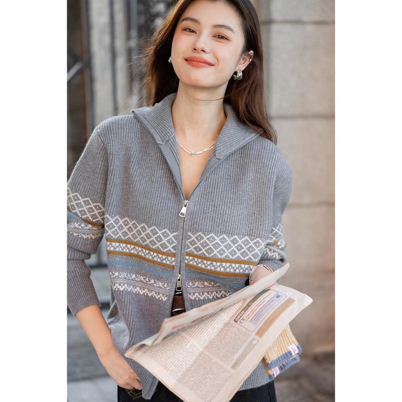 Mokana Fair Isle Jacquard Knitted Cardigan