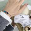 12 Constellation Bracelet Crystal Beads Rope Chain Bracelets for Women Zodiac Sign Libra Aries Wish Card Birthday Jewelry Gifts