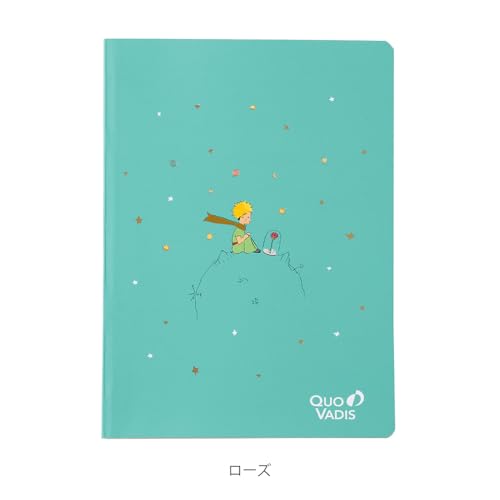 Quo Vadis Notebook, Soft Cover, "The Little Prince," Horizontal Ruled, A5, 128 Pages, White Paper, Rose, Qv2371388