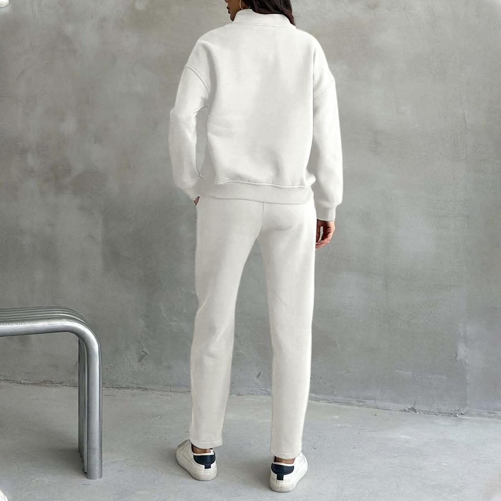 Women's 2 Piece Color Casual Sportswear Long Pants Set