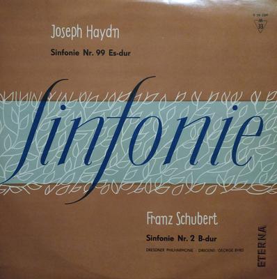 LP Record JOSEPH HAYDN , FRANZ SCHUBERT , DRE - Sinfonie 820329 ETERNA 1962 Germany Classical Used