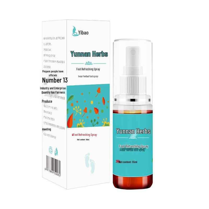 

Юньнаньский травяной освежающий спрей для ног - Ежедневное решение для ухода за потливостью ног