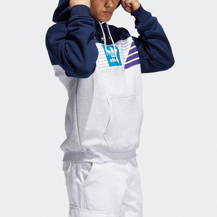 Adidas Originály Zvýšená Mikina s Trojlístkem Pánské Mikiny Modrá EC7279