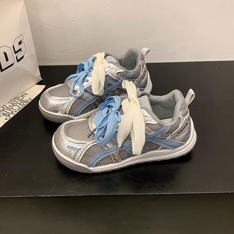 

женские кроссовки на толстой подошве, маленькие белые женские кроссовки, женские сетчатые дышащие, новые модные повседневные кроссовки весна-лето 2025, кроссовки для папы 40 синий