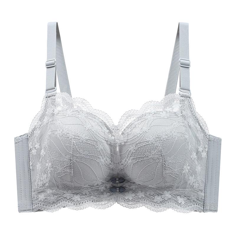 Dai Mei Zi Women s Wireless Push-Up Lace Bra - Adjustable, Extra Thick, Anti-Sagging, Small Bust Enhancer 36