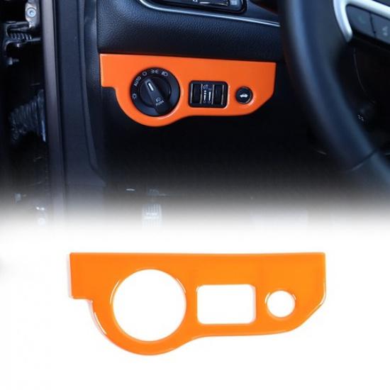 

Orange Headlight Switch Panel Decor Cover For Dodge Charger 2010+/Challenger 10+