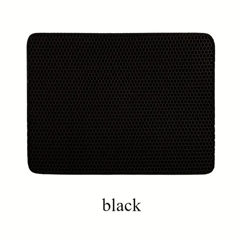 Double Layer Honeycomb Design Cat Litter Trapping Mat, Non-slip Washable Cat Cleaning Mat For Pet Toilet Kennel Litter Box
