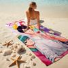Beach Towel with K-Pop Demon Hunters Pattern - Soft,absorbent,machine Washable Lightweight&Modern,swimming,Travel Essentials