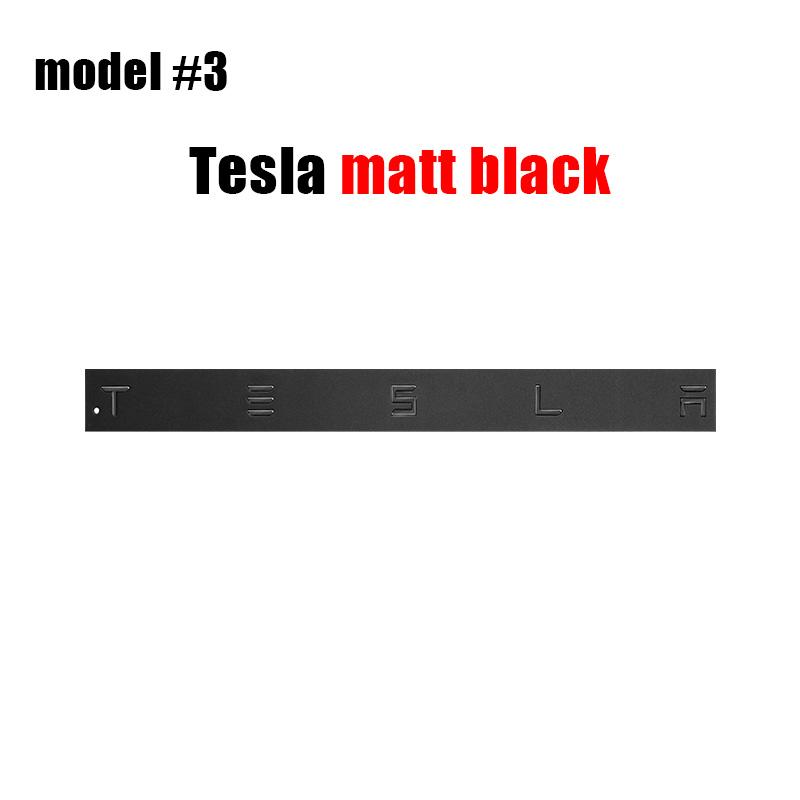 3D ABS Car Emblem Tesla Letter front hood Rear Tailgate trunk Decals badge sticker For Model 3 Model S X Y Auto Decal Accessorie