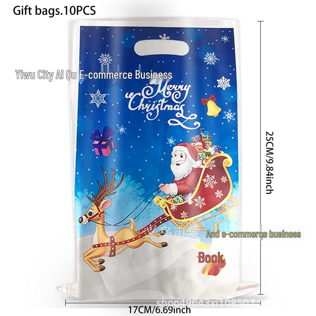 Christmas Candy Gift Bag with Pearlescent Design - Party Decoration