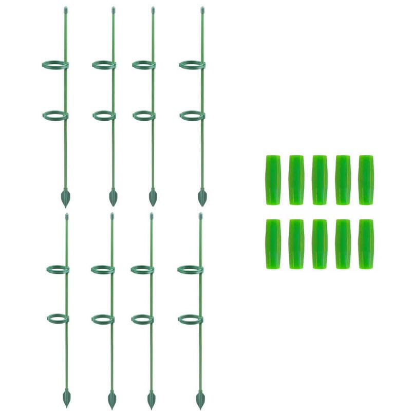 Plant Supports for Indoor Plants,  30cm Plant Stakes Support Sticks with Clips, Adjustable Monstera Support for Orchid Rose Flower