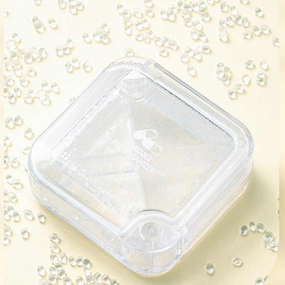 Transparent Medicine Packaging Box Moisture-proof Mini Pill Box Convenient 7 Day Pill Box  Travel