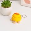 Keychain Pendant, Cartoon Turtle Design 3D Printed Food Keychain, Stress-Relief Buttons Finger-Clicking Keychain