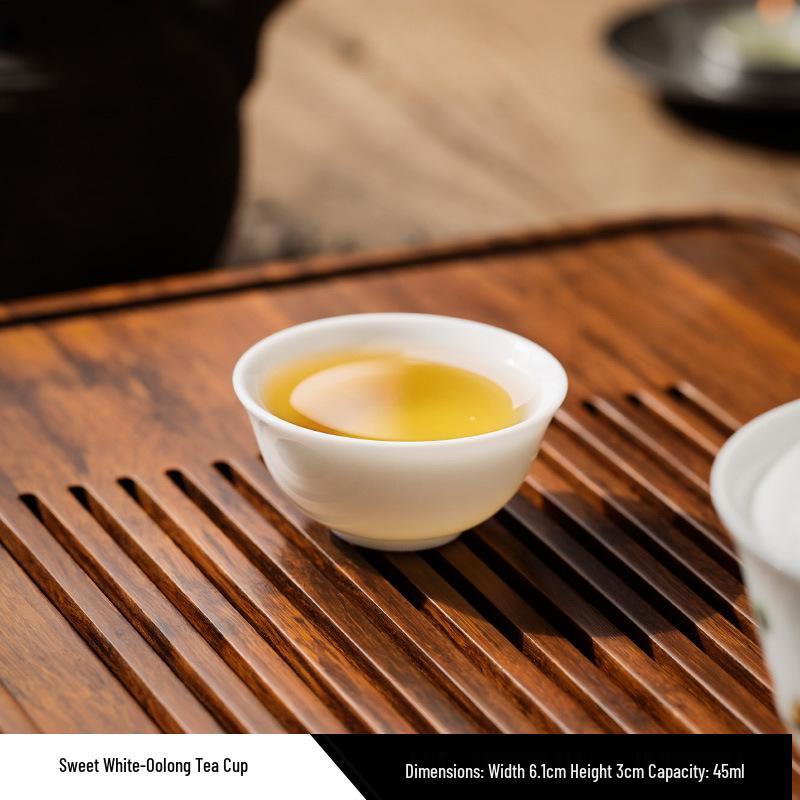 Premium Jade Porcelain Tea Master Cup for Oolong and Rock Tea