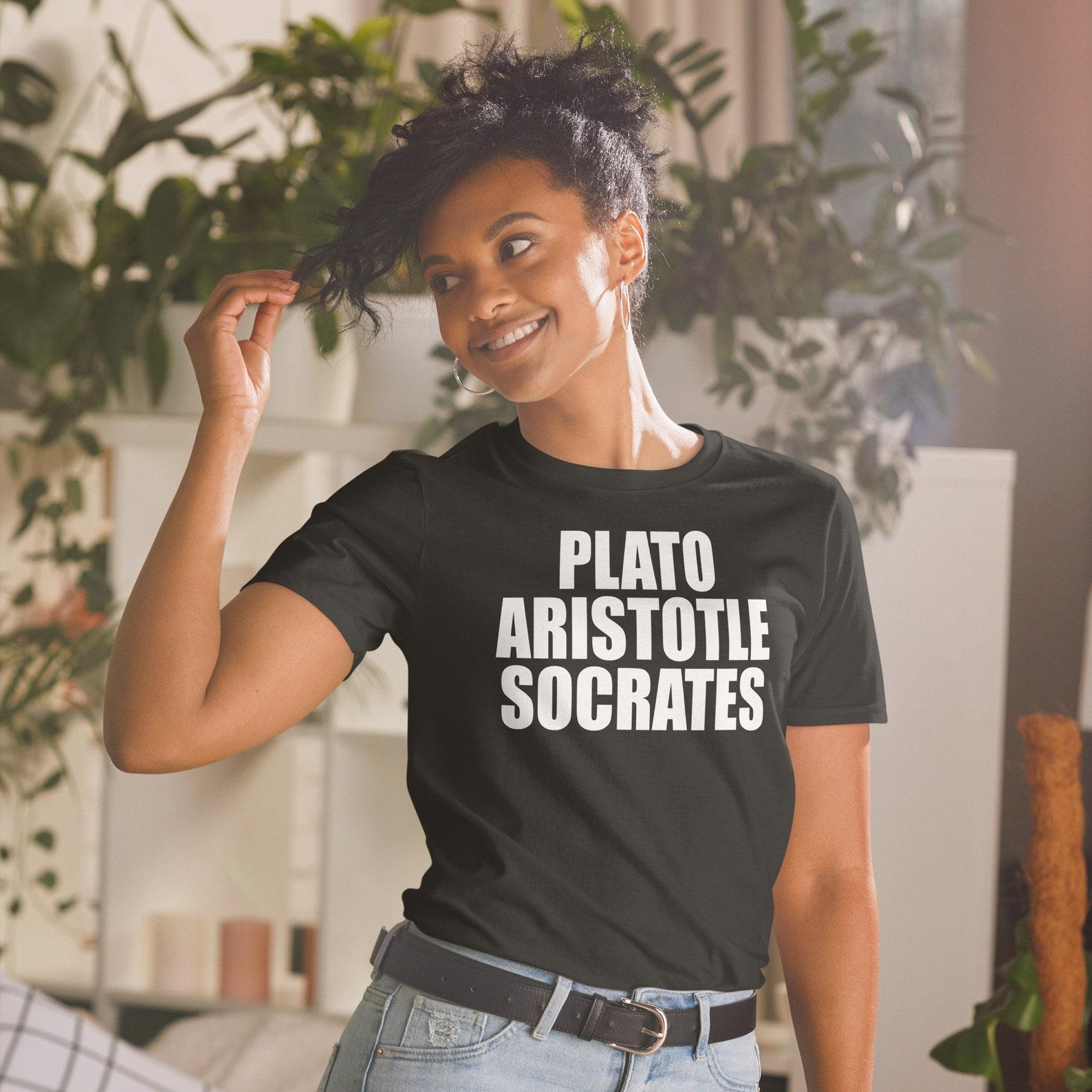 Plato Aristotle Socrates Unisex T-Shirt S