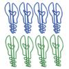 100Pcs Paper Clips Small Cute Light Bulb Special Shaped Metal Office Supplies for Notes