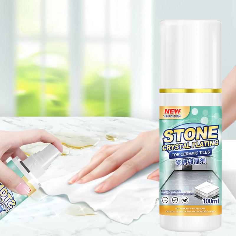 Crystal Coatings Refurbish Agent 100ml Stone Cleaner Scratch Repair Liquid Crystal Plating Agent Gentle Stone Polishing Agent