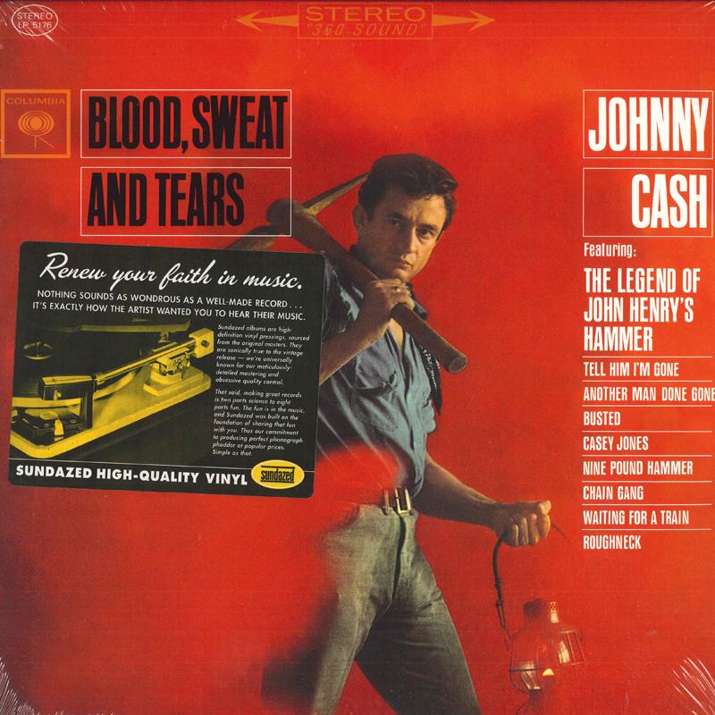 

LP Record JOHNNY CASH - Blood, Sweat And Tears LP5176 Sundazed Music, 2003 US Folk