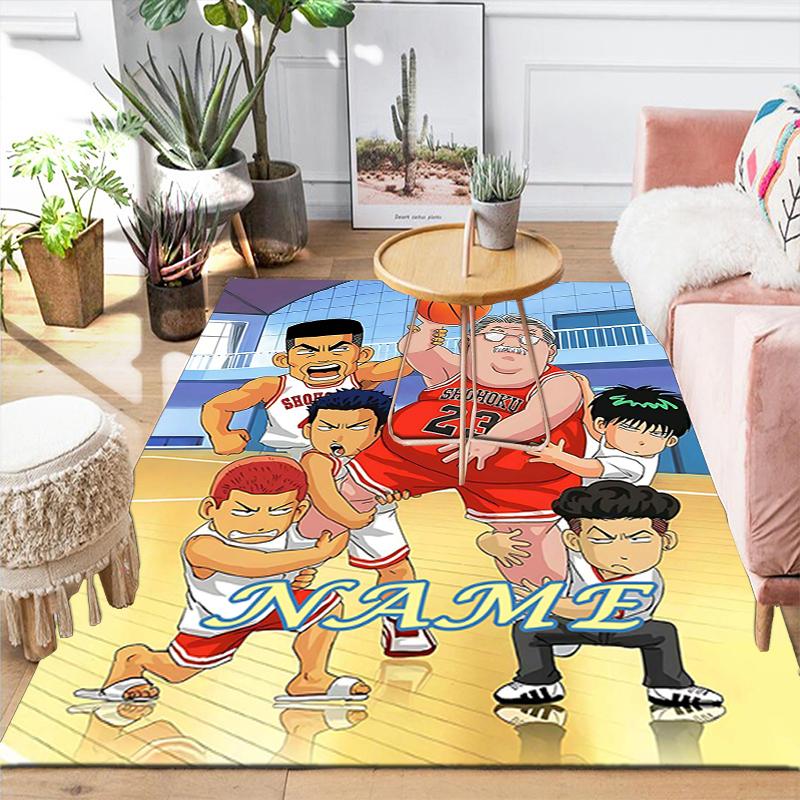 Custom 1Pc Basketball Team Spirit Rug Office Carpet Indoor Outdoor Entrance Doormat Nonslip Soft And Comfortable Living Room D2915324