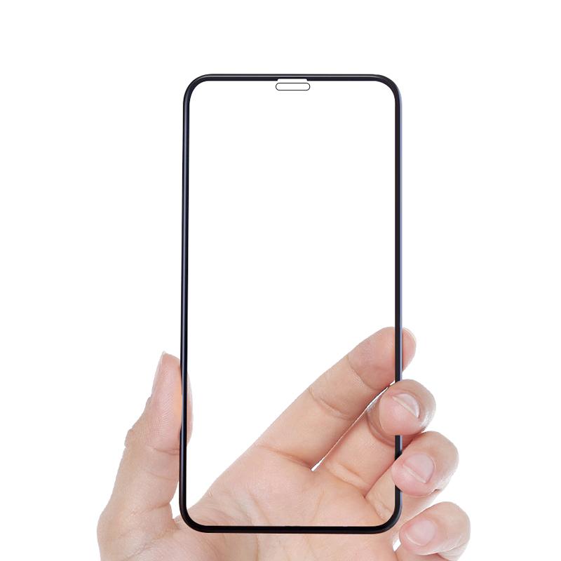 

MOCOLO For iPhone 11 Pro 5.8 inch (2019)/X/XS 5.8 inch Silk Print Tempered Glass Full Glue Full Coverage Screen Film Black
