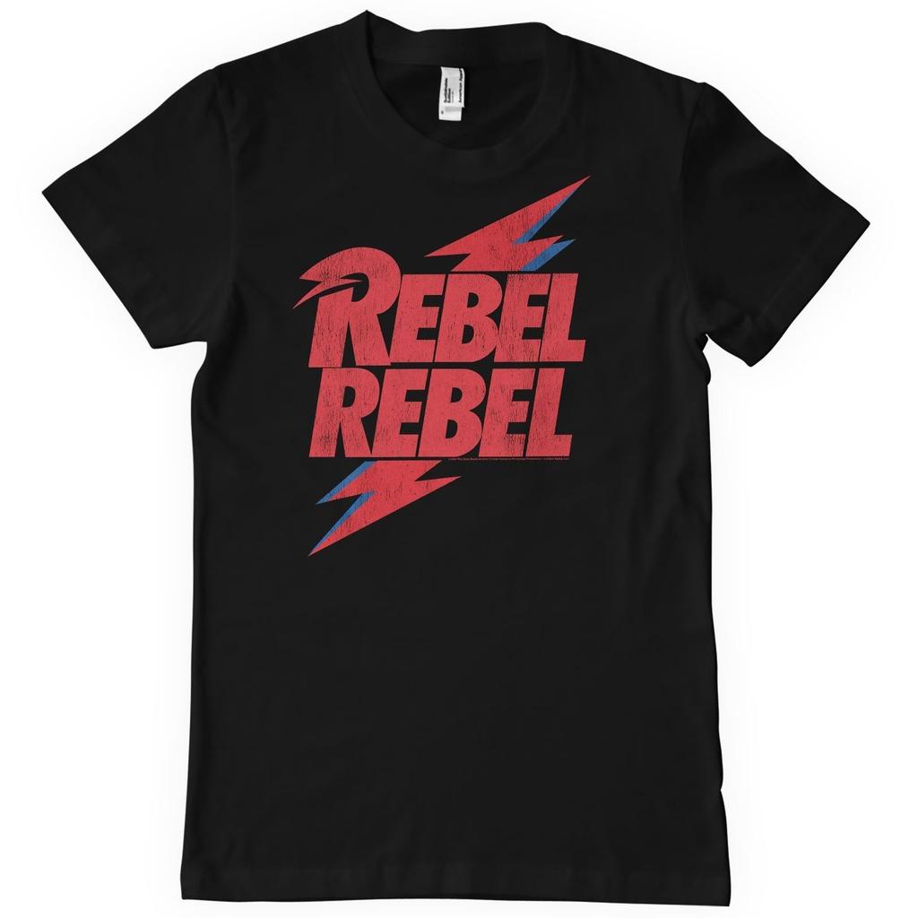 Officially Licensed David Bowie Rebel Rebel Mens T-Shirt