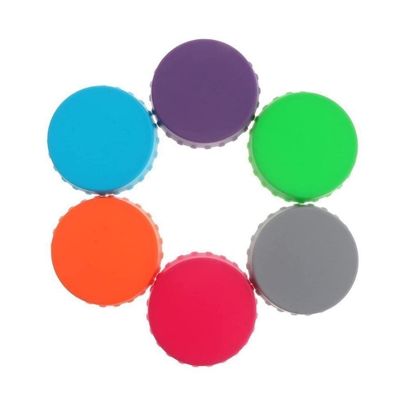 Colorful Can Cover Food Grade Safe Silicone Beverage Lid Leak Proof Portable Sealers for Standard Cans