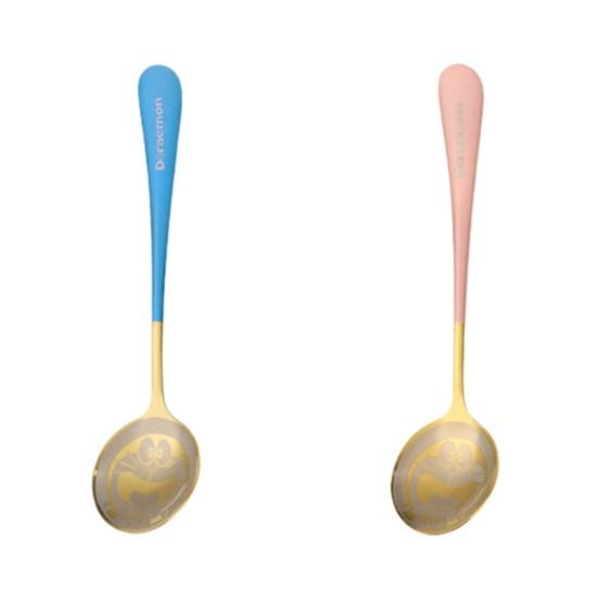 Soup Spoon Thickened Long Handle Stainless Steel Doraemon Lovely Coffee Spoon Restaurant Flatware