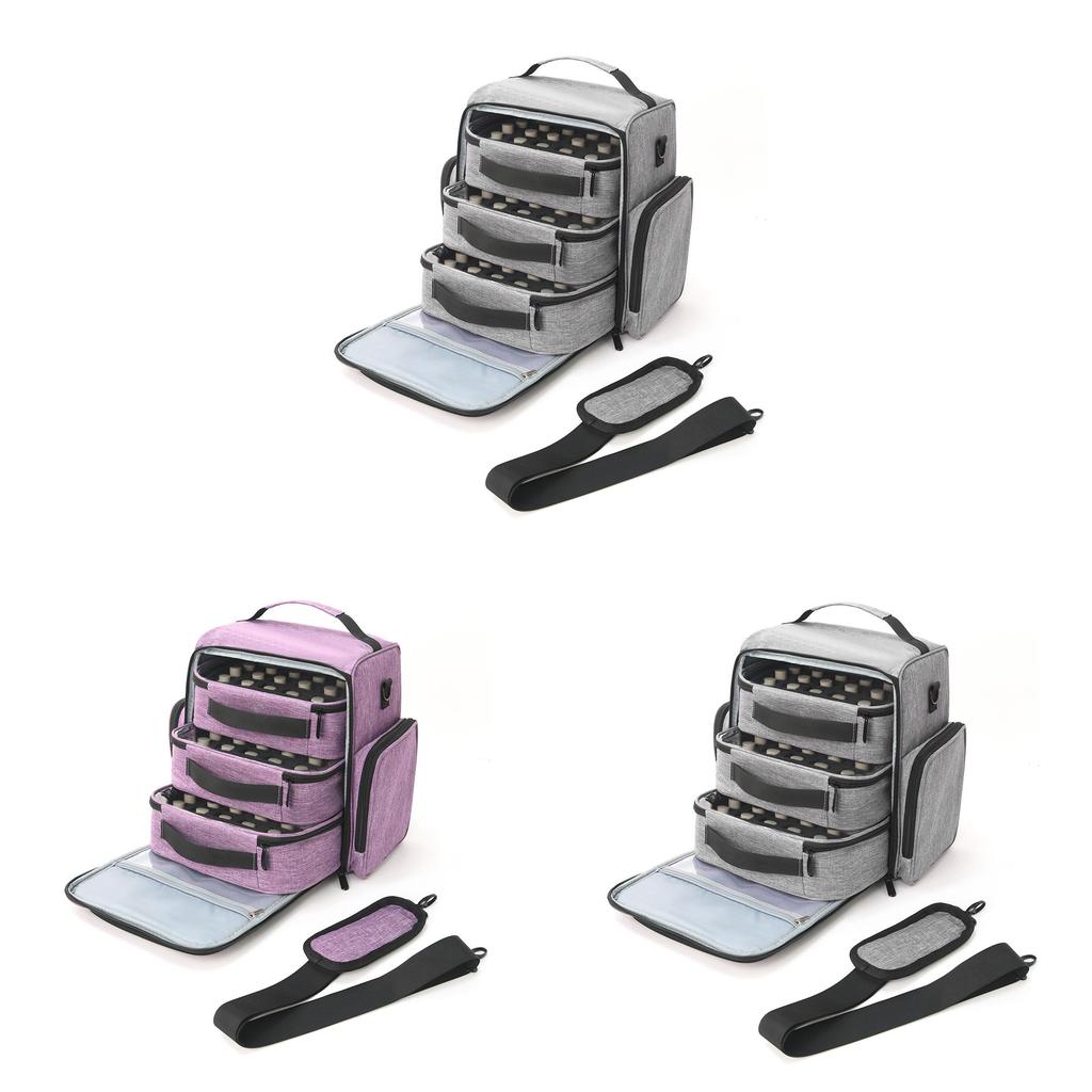Travel Nail Polish Organizer With Large Capacity For Daily Use And Portable Design