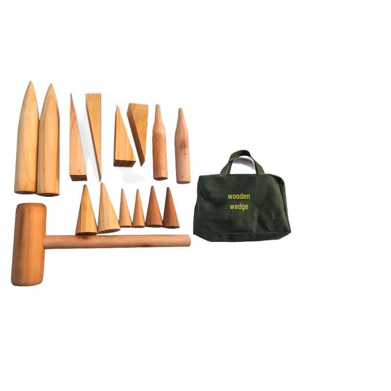 MENGDUN 15-Piece Leak Stop Wooden Wedge Set
