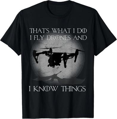 Latam dronami i wiem rzeczy śmieszny t-shirt pilota drona