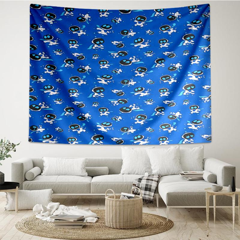 Arazzo Appeso Avventura Spaziale Astro Bot per Camera da Letto, Soggiorno, Sala Giochi, Stanza d'Arte Decorativa Arazzo da Parete Regali per le Feste e Compleanni
