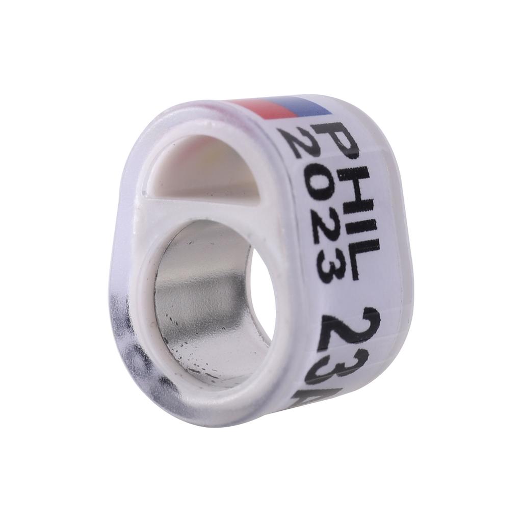 12Pcs PHIL 2025 Multicolor Pigeon Rings Racing Pigeon Outdoor Training Rings ID 8mm Pet Bird Parrot Foot Ring Bird Supplies