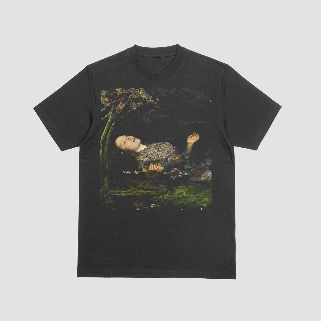 Ophelia T Shirt, John Everett Millais Oversized Tee, Pre Raphaelite Art Shirt