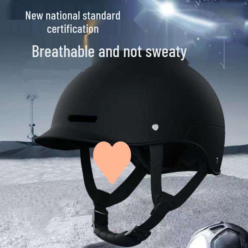 Unisex Retro Electric Scooter Helmet: Summer Sun Protection for Motorcycling