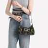 Vintage Y2K Buckle Shoulder Bag Retro Distressed Leather Armpit Purse, Casual Streetwear Handbag for Women's Party Dinner Daily