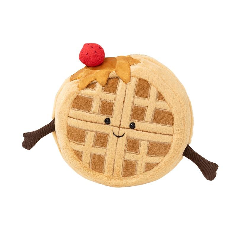 Fun Muffins Waffles Dolls Plush Toys Simulation Gourmet Bagels Dolls Pastry Ornament Road