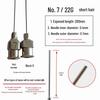 200mm Precision Stainless Steel Dispensing Needle with Pointed and Flat Tips