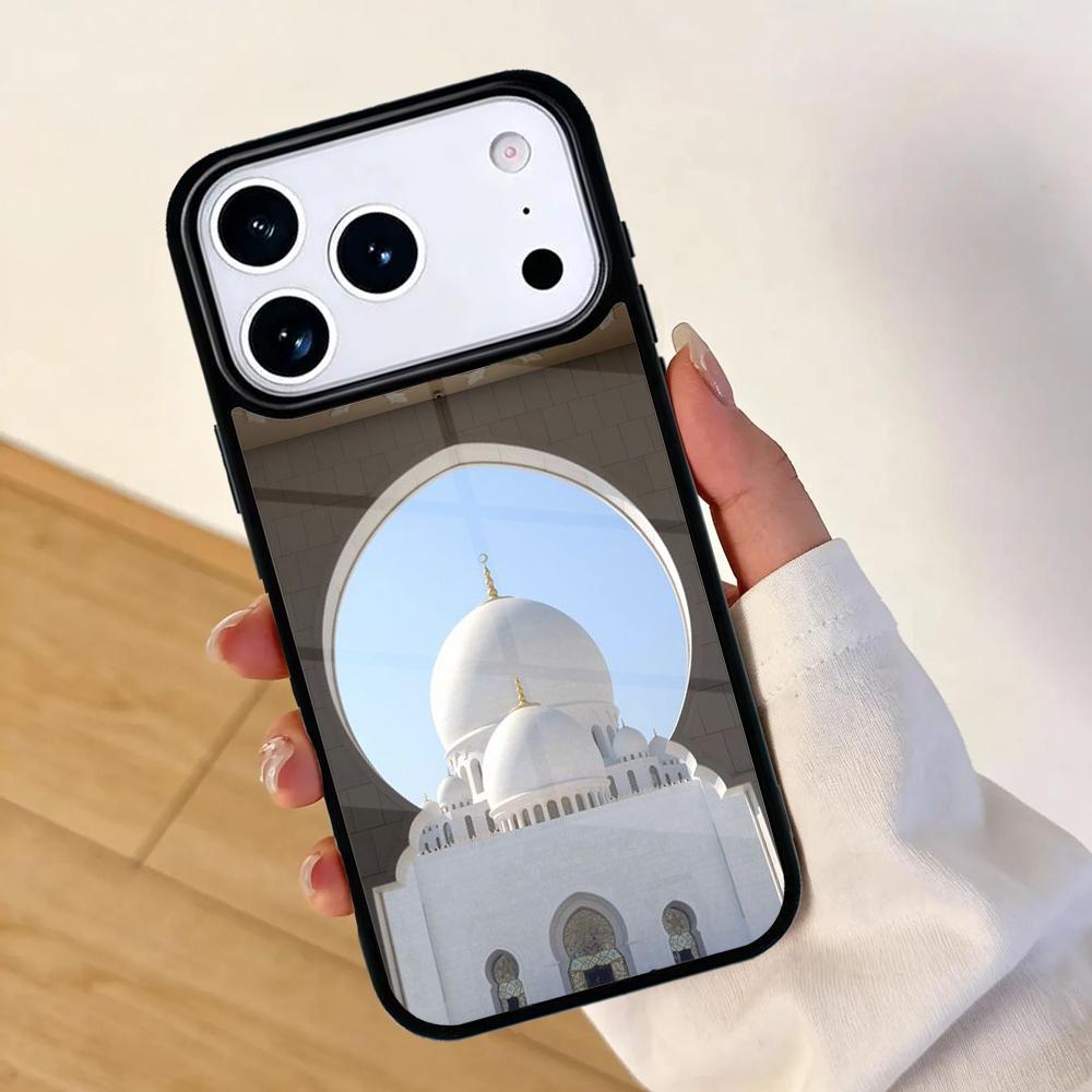 Arabic Muslim mosque building SOFT Mobile Phone Case for IPhone 17 AIR 16pro Max 15 14 13 12 11 Bumper Cover