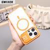 Applicable to Apple 16 lens holder, mobile phone case, transparent magnetic suction iPhone15pm, with its own lens film 14 protective case.