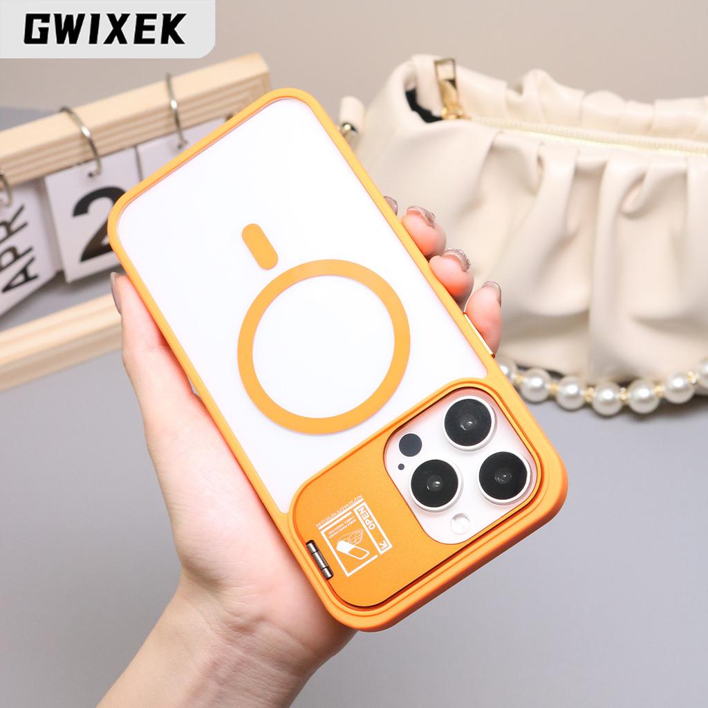 Applicable to Apple 16 lens holder, mobile phone case, transparent magnetic suction iPhone15pm, with its own lens film 14 protective case.