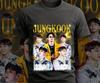 Jungkook Koszulka Vintage: Koszulka z grafiką K-pop z lat 90.