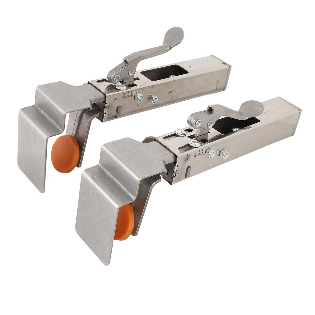 2 Pcs Drawer Front Installation Clip Stainless Steel Labor Saving Secure Gripping Adjustable Cabinet Fixing Clamp for