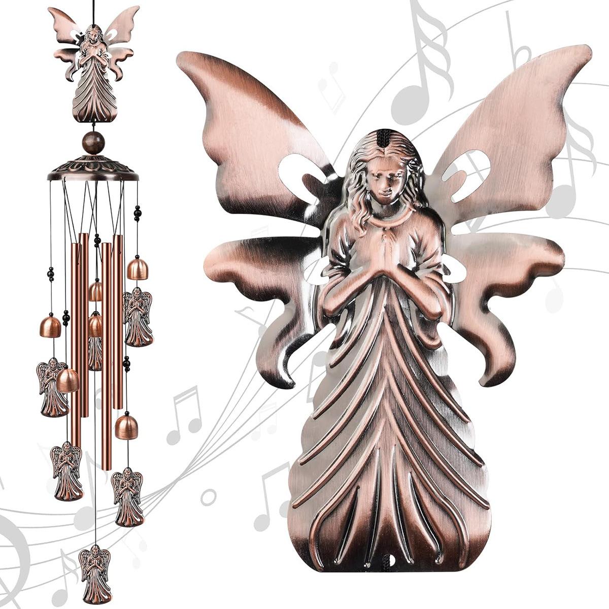 

Vintage Metal Wind Chime with Premium Aesthetic – Movable Design for Home, Garden, Indoor Spaces, Outdoor Patios, and Courtyards (as the picture,S)
