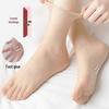Crystal Women's Ultra-Thin Anti-Snag Mid-Calf Sheer Anti-Slip Stockings - Transparent Flesh Color for Summer