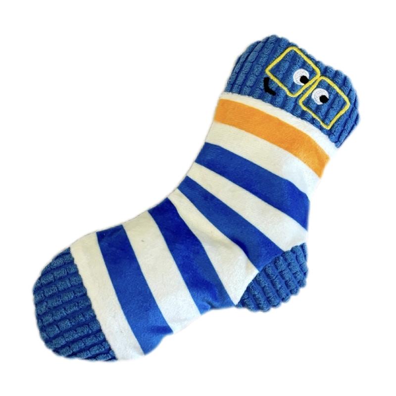 

Soft Plush Sock Chewing Toy for Dog Lovely Squeaky Toy Safe Interactive Treats Feeder For Small Breeds Entertainment