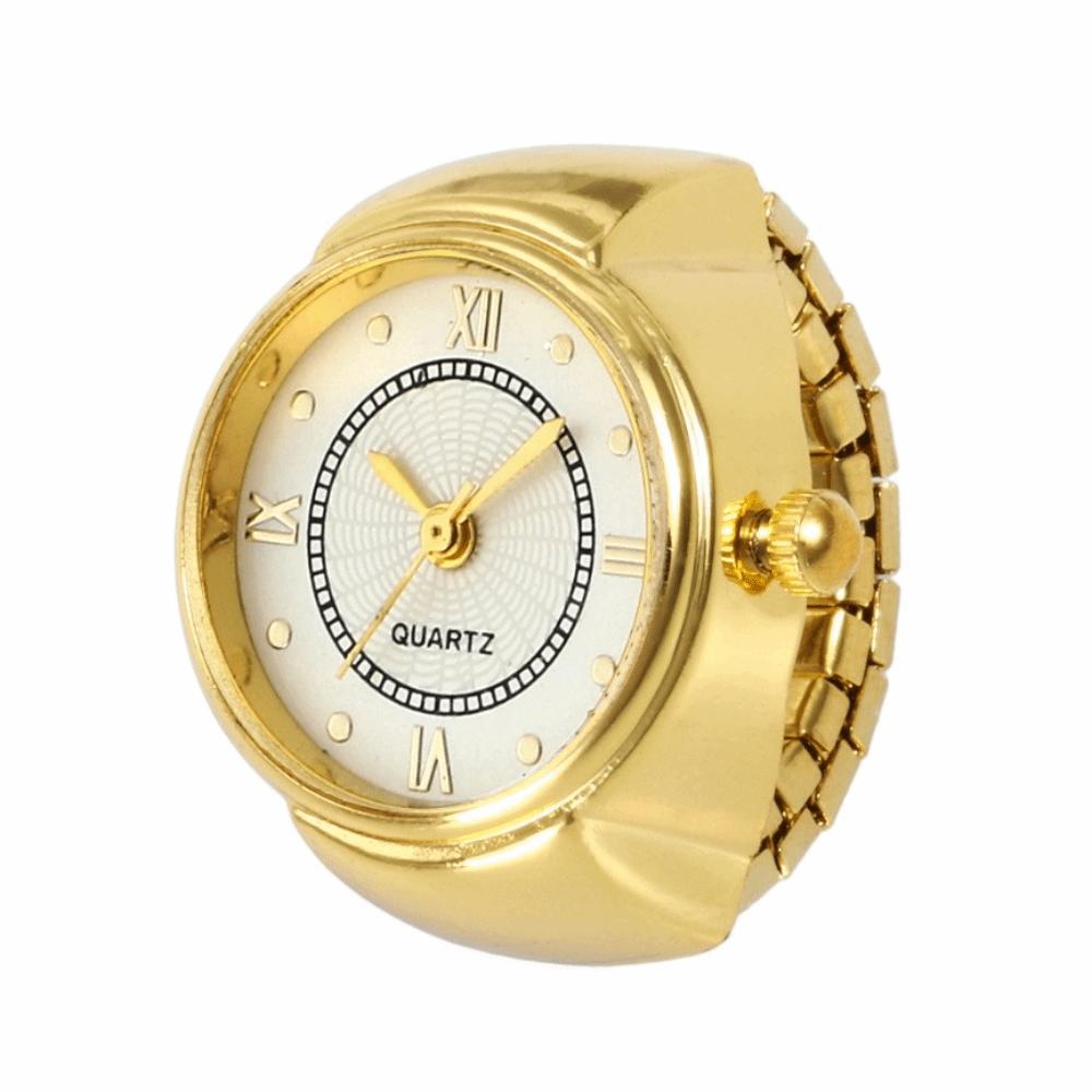 Vintage Ring Watches Mini Elastic Strap Ring Fashion Quartz Watch Rings Jewelry