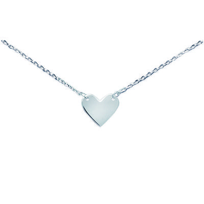 [C7289] - Silberne 'Love' Halskette Silber - 10x13 mm