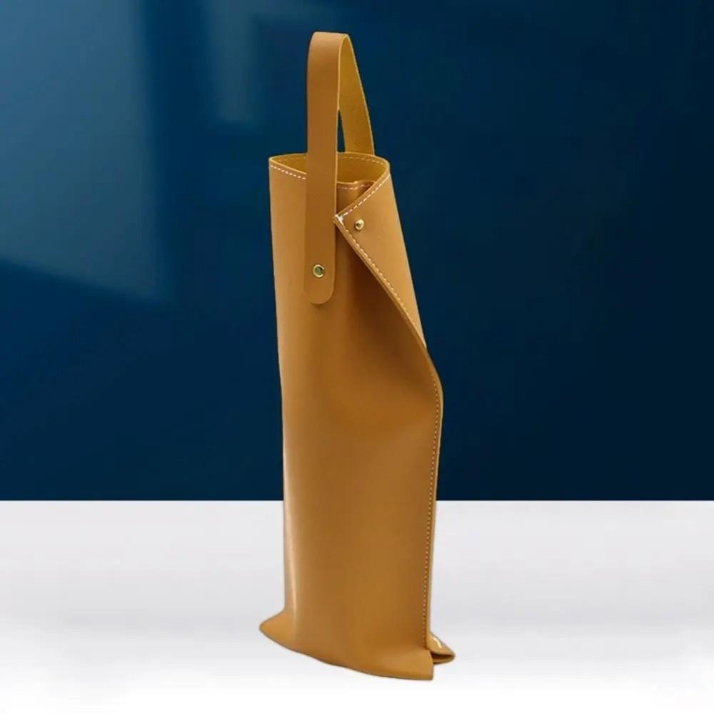 Luxuriöse Wiederverwendbare Weinverpackungstasche Kunstleder Schutzdesign Wein-Tragetasche mit Griff Weinflaschen-Tasche Junggesellinnenabschied