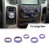Headlight Lamp Switch Center Console Knob Ring Trim For 2013-17 Dodge RAM Purple