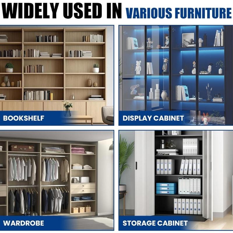 Discreet Shelf Support Pegs for Bookshelves Easy Installation Cabinet Supports for Strong Shelf Stability
